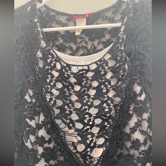 Silvergate boutique black lace blouse  size small - Picture 9 of 9